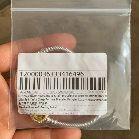 NWOT Moments Shooting Star Clasp Snake Chain Bracelet Sterling Silver 925 - Picture 2 of 10